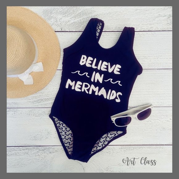Art Class Other - Art Class "Believe In Mermaids" One Piece Swimsuit Size Small (6-6x)